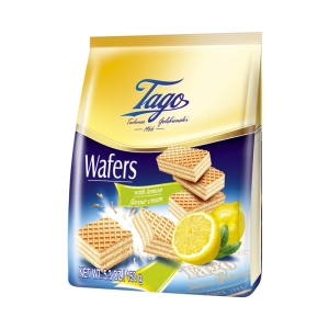 Mini wafelki z kremem o smaku cytrynowym 150 g