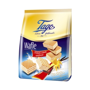 Mini wafelki z kremem o smaku waniliowym 150 g